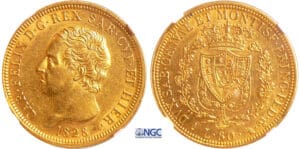 Italie - Carlo Felice (1821-1831) - 80 lire 1828 (Turin)