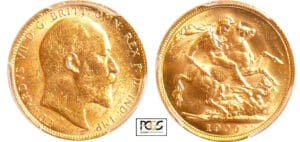 Australie - Edward VII (1901-1910) - Souverain 1909 M (Melbourne)