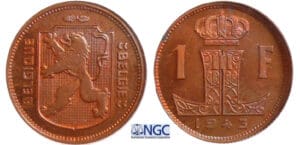 Belgique - 1 franc 1943 essai