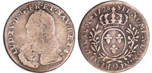 Louis XV (1715-1774) - 1/10 d'écu aux branches d’olivier - 1726 O (Riom) Louis XV (1715-1774) - 1/10 d'écu aux branches d’olivier - 1726 O (Riom)