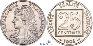 Troisième république (1871-1940) - 25 centimes Patey 1903