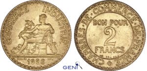 Troisième république (1871-1940) - 2 francs Chambre de commerce 1926