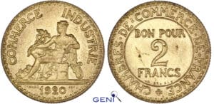 Troisième république (1871-1940) - 2 francs Chambre de commerce 1920