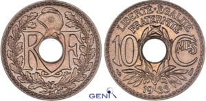 Troisième république (1871-1940) - 10 centimes Lindauer 1933