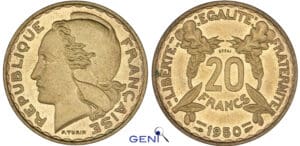 Quatrième république (1947-1959) - Essai de la 20 francs 1950 - Turin