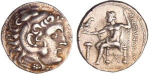 Macédoine - Alexandre III - Tétradrachme (336-323 av. J.-C., Aradus) Macédoine - Alexandre III - Tétradrachme (336-323 av. J.-C., Aradus)