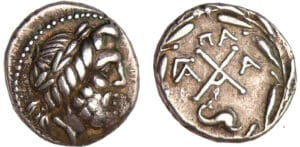 Péloponèse - Achaïe - Ligue Achéenne - Hemidrachme (vers 86 av. J.-C., Patras) Péloponèse - Achaïe - Ligue Achéenne - Hemidrachme (vers 86 av. J.-C., Patras)
