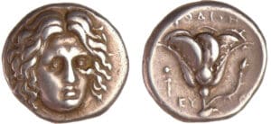 Ile de Carie - Rhodes - Didrachme (387-304 av. J.-C.) Ile de Carie - Rhodes - Didrachme (387-304 av. J.-C.)