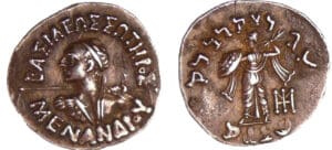 Royaume de Bactriane - Menander - Drachme (160-145 av. J.-C.) Royaume de Bactriane - Menander - Drachme (160-145 av. J.-C.)