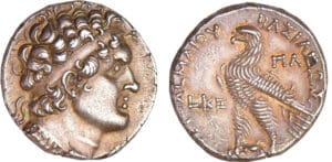 Royaume Lagide - Ptolémée VI, Philométor - Tétradrachme (180-145 av. J.-C) (Année ΛГ = 148 av. J.-C., Kition)