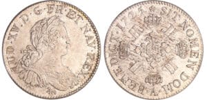 Louis XV (1715-1774) - ½ écu aux huit L - 1725 A (Paris) Louis XV (1715-1774) - ½ écu aux huit L - 1725 A (Paris)