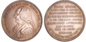 Jeton en argent - Doyen de la faculté de médecine de Paris, 1790