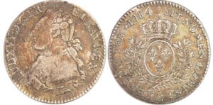 Louis XVI (1774-1792) - 1/5 d'écu aux branches d’olivier - 1784 R (Orléans)