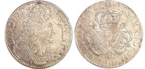 Louis XIV (1643-1715) - Ecu aux 3 couronnes - 1711 9 (Rennes) Louis XIV (1643-1715) - Ecu aux 3 couronnes - 1711 9 (Rennes)