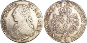 Louis XVI (1774-1792) - Ecu aux branches d’olivier - 1787 Q (Perpignan)