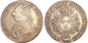 Louis XVI (1774-1792) - Ecu de Béarn aux branches d’olivier - 1787 (Pau)