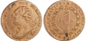 Constitution (1791-1792) - 12 deniers type FRANCOIS 1791 A (Paris) Constitution (1791-1792) - 12 deniers type FRANCOIS 1791 A (Paris)