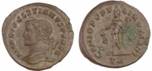 Dioclétien - Follis (Trèves) - Le Génie Dioclétien - Follis (Trèves) - Le Génie
