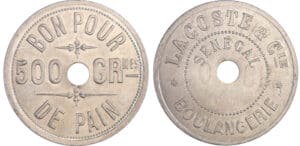 Sénégal - Monnaies de nécessité - Boulangerie Lacost et Cie - ND 500 grammes