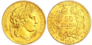 Deuxième république (1848-1852) - 20 francs Cérès 1849 A (Paris) Deuxième république (1848-1852) - 20 francs Cérès 1849 A (Paris)