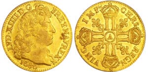 Louis XIV (1643-1715) - Louis d’or à la tête virile - 1680 A (Paris) Louis XIV (1643-1715) - Louis d’or à la tête virile - 1680 A (Paris)