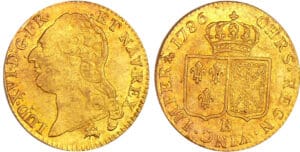 Louis XVI (1774-1792) - Louis d’or au buste nu - 1786 B (Rouen) 2ème sem
