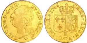 Louis XVI (1774-1792) - Louis d’or au buste nu - 1786 BB (Strasbourg) 1er sem