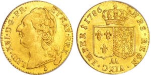 Louis XVI (1774-1792) - Louis d’or au buste nu - 1786 AA (Metz) 1er sem