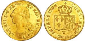 Louis XVI (1774-1792) - Double louis d’or au buste nu - 1786 T (Nantes) 2ème sem
