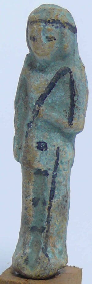 Egypte - 3ème période intermédiaire - Oushebti en fritte - 1069-664 av. J.-C. (21ème-25ème dynastie)