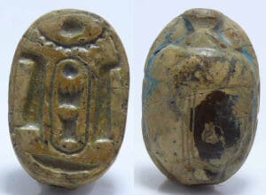 Egypte - 3ème période intermédiaire - Scarabée en stéatite  - 1069-664 av. J.-C. (21ème-25ème dynastie)