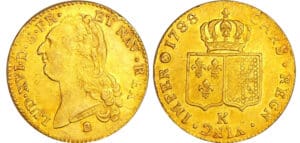Louis XVI (1774-1792) - Double louis d’or au buste nu - 1788 K (Bordeaux) 1er sem