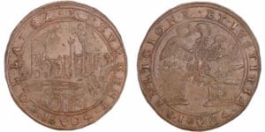 Pays-Bas méridionaux - Jeton - Rétablissement des finances sous l'administration d'Ambroise Spinola, 1604 Anvers Pays-Bas méridionaux - Jeton - Rétablissement des finances sous l'administration d'Ambroise Spinola, 1604 Anvers