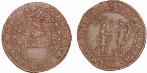 Pays-Bas méridionaux - Jeton - Claude Van der Eycken, trésorier de Bruxelles, 1636 Bruxelles Pays-Bas méridionaux - Jeton - Claude Van der Eycken, trésorier de Bruxelles, 1636 Bruxelles