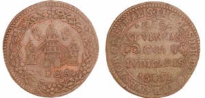 Pays-Bas méridionaux - Jeton - Thomas De Potter, receveur général d'Anvers, 1652 Anvers Pays-Bas méridionaux - Jeton - Thomas De Potter, receveur général d'Anvers, 1652 Anvers