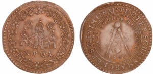 Pays-Bas méridionaux - Jeton - Peter Schrijnmaker, receveur général d'Anvers, 1665 Anvers Pays-Bas méridionaux - Jeton - Peter Schrijnmaker, receveur général d'Anvers, 1665 Anvers