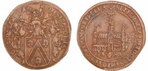 Pays-Bas méridionaux - Jeton - Jean Heymans, trésorier de Bruxelles, 1685 Bruxelles Pays-Bas méridionaux - Jeton - Jean Heymans, trésorier de Bruxelles, 1685 Bruxelles