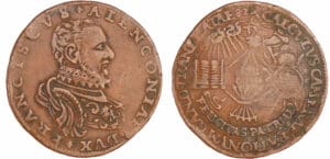 Pays-Bas méridionaux - Jeton - La Chambre des Comptes de Gand au duc d'Anjou, 1582 Gant Pays-Bas méridionaux - Jeton - La Chambre des Comptes de Gand au duc d'Anjou, 1582 Gant
