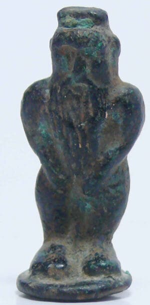 Egypte - Basse époque - Amulette en bronze représentant le dieu Bès - 664-332 av. J.-C. (26ème-30ème dynastie)
