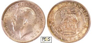 Angleterre - George V (1910-1936) - 6 pence 1911 Angleterre - George V (1910-1936) - 6 pence 1911