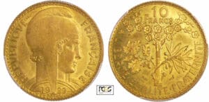 Troisième république (1871-1940) - 10 francs concours de Bazor 1929 essai Troisième république (1871-1940) - 10 francs concours de Bazor 1929 essai