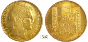 Troisième république (1871-1940) - 10 francs concours de Turin 1929 essai Troisième république (1871-1940) - 10 francs concours de Turin 1929 essai