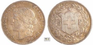 Suisse - Confédération Suisse (1848 à nos jours) - 5 francs 1900 B (Berne)