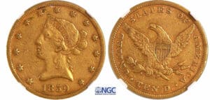 Etats-Unis - République fédérale (1789 à nos jours) - 10 dollars 1859 Philadelphie