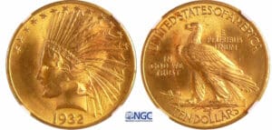 Etats-Unis - République fédérale (1789 à nos jours) - 10 dollars 1932 Philadelphie