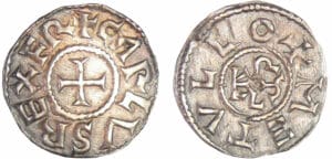 Charlemagne (768-814) - Denier (Melle) Charlemagne (768-814) - Denier (Melle)