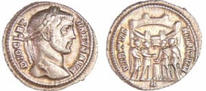 Dioclétien - Argenteus (300-301, Trèves)