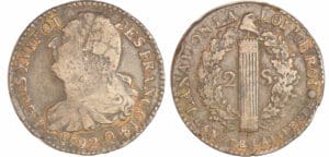 Constitution (1791-1792) - 2 sols au faisceau type FRANCOIS 1792 Q (Perpignan) Constitution (1791-1792) - 2 sols au faisceau type FRANCOIS 1792 Q (Perpignan)