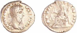 Lucius Vérus - Denier (168, Rome) - L'Equité Lucius Vérus - Denier (168, Rome) - L'Equité