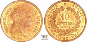Troisième république (1871-1940) - 10 centimes ND (1897) épreuve hybride